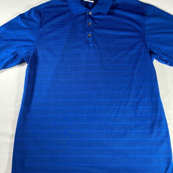 NIKEGOLF DRI FIT BLUE  PINSTRIPE SHIRT SIZE SMALL - Picture 5 of 5